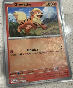 Growlithe - 058/165 - Reverse Holo - ENG Pokemon 151 MEW EN - Nm Pokemon Card - Image 1