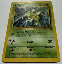 Pokemon Scyther TCG Jungle Non-Holo Rare Card 26/64 Unlimited LP - Image 3