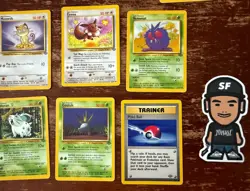 VTG LOT (13) POKEMON JUNGLE SET CARDS COLLECTION NO HOLOS WOTC TCG BASE FOSSIL - Image 3