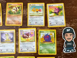 VTG LOT (13) POKEMON JUNGLE SET CARDS COLLECTION NO HOLOS WOTC TCG BASE FOSSIL - Image 4