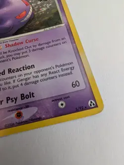 2006 Pokemon EX Legend Maker Gengar 5/92 Holo Foil Rare Card - Image 3