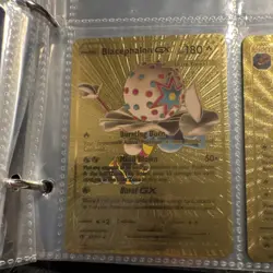 Pokemon Blacephalon GX Gold Foil Ultra Beast Card SM221 English Basic - Image 1