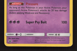 Pokemon Mewtwo SM77 Sun & Moon Ultra Rare Holo Black Star Promo Pokemon Card NM - Image 4