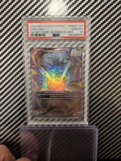 DBS Card Game Fusion World FB04-129 SON GOKU SECRET RARE-ALTERNATE ART - PSA 10 - Image 1