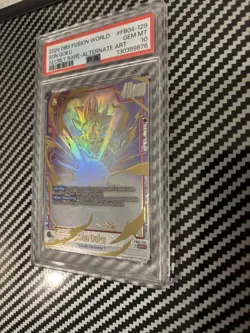DBS Card Game Fusion World FB04-129 SON GOKU SECRET RARE-ALTERNATE ART - PSA 10 - Image 3