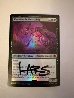 PD 547 MTG Ebondeath, Dracolich AFR Ampersand Promo Artist Proof Magic - Image 1