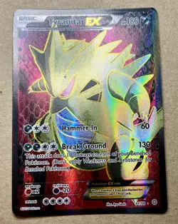 Pokemon TCG Tyranitar-EX Holo Full Art Ultra Rare Card Ancient Origins 91/98 - Image 4