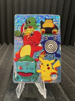 Pokemon Vintage Pocket Monsters Vending HOLO Prism Sticker Bandai 1999 Nintendo - Image 1