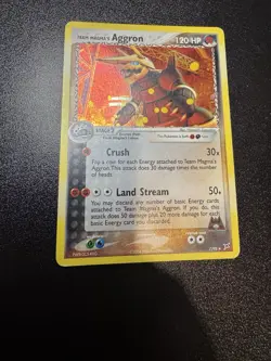Pokemon TCG: 2004 Team Magma's Aggron 7/95 Team Magma vs Team Aqua Holo Rare LP - Image 1