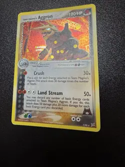 Pokemon TCG: 2004 Team Magma's Aggron 7/95 Team Magma vs Team Aqua Holo Rare LP - Image 2