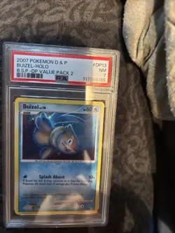2007 Pokemon Diamond & Pearl Buizel #DP13 Holo PSA 7 NM - Image 1