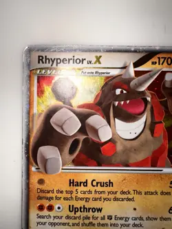 Pokemon Rhyperior LV.X TCG DP29 Diamond & Pearl Black Star Promo MP/LP - Image 2