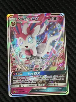 2018 Pokemon Sun & Moon Guardians Rising Sylveon GX Full Art 92a/145 NM - Image 1