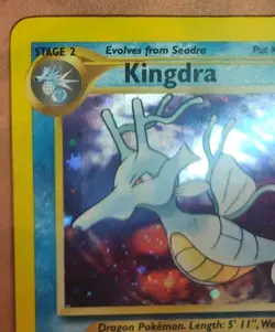 Rare Holographic Pokemon Neo Genesis Set Kingdra 8/111 (Unlimited, English) - Image 4