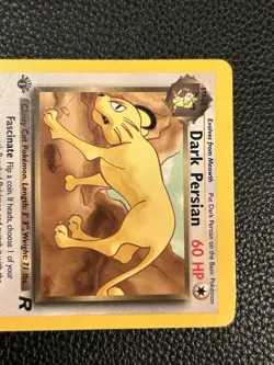 Pokemon TCG Dark Persian Team Rocket #42/82 Uncommon First Edition - LP - Image 2