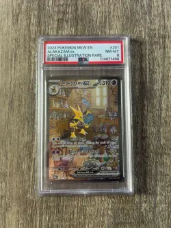 Pokemon 2023 SV151 Special Illustration Rare Alakazam EX PSA 8 - Image 1