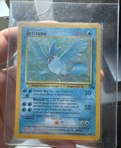 Articuno - 2/62 - Holo Rare - Unlimited Edition Pokemon Fossil MP - Image 1