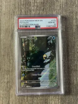 2023 Psyduck Illustration Rare Pokemon 175/165 PSA 10 Gem Mint - Image 1
