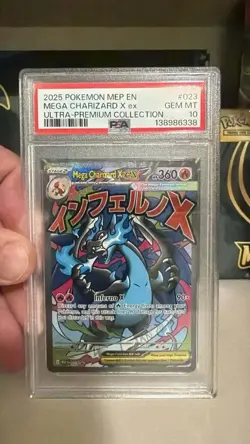 💎 Pokemon TCG Mega Charizard x Ex UPC Black Star Promo PSA 10 💎 - Image 1