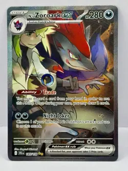 Pokemon TCG Journey Together N’s Zoroark EX 185/159 SIR Holo NM - Image 1