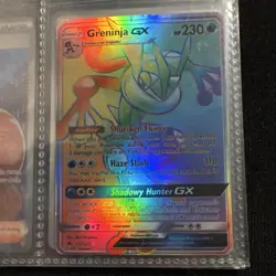 Pokemon Greninja GX 133/131 SM-Forbidden Light Holo Secret Rare Full Art English - Image 1