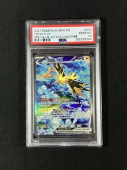 2023 POKEMON MEW EN-151 SPECIAL ILLUSTRATION RARE #202 ZAPDOS EX PSA 10 - Image 1