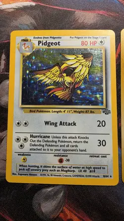 Pokemon TCG Vintage Pidgeot Jungle 8/64 Holo Rare (Lot Of 2) English & Japanese - Image 4