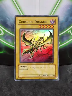 Yugioh Curse of Dragon LOB-EN066 Super Rare Unlimited MP OG Print - Image 1