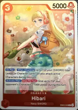 Hibari EB03-008 RARE One Piece TCG Heroines Edition English - Image 1