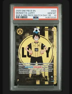 One Piece Monkey.D.Luffy (BVB x One Piece Campaign) ST13-003 PSA 10 - Image 1