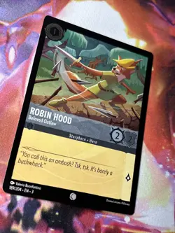 Disney Lorcana: Into The Inklands - Robin Hood - 189/204 (Cold Foil) Outlaw MINT - Image 2