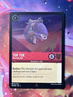 Disney Lorcana: Rise of the Floodborn - Tuk Tuk - 128/204 (Cold Foil) NM-M+! - Image 1