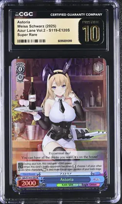 Weiss Schwarz GRADED 2025 Astoria S119-E120S Azur Lane 2 SR PRISTINE 10 ENG - Image 1