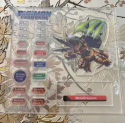 Digimon Card Game MetalGreymon Acrylic Stand From The Gift Box 2023 New Sealed - Image 1