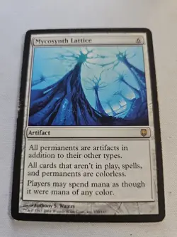 Mycosynth Lattice Darksteel 130/165 Rare Artifact Magic The Gathering Card MP - Image 1