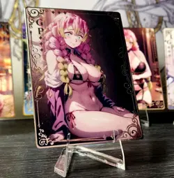 Goddess Story X Demon Slayer Metal Waifu Card -Mitsuri GP Anime AGC - Image 2