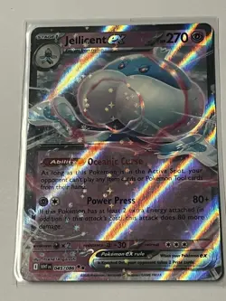 Jellicent EX Holo Double Rare SV White Flare, Card 045/086, Near Mint Pokemon - Image 1