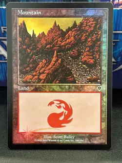 Invasion MTG FOIL Mountain (#346) NM UP - Image 1