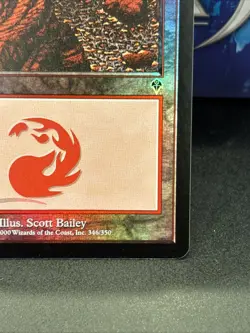 Invasion MTG FOIL Mountain (#346) NM UP - Image 5