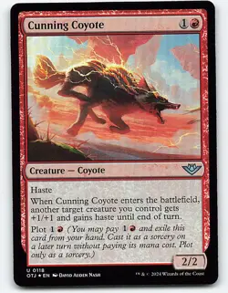 Cunning Coyote #118 foil Magic the Gathering Card - Image 1