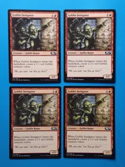 MTG 4x Goblin Instigator x4 NM Core Set 2019 M19 Magic Playset - Image 1
