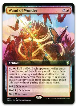 Wand of Wonder (Extended Art) #584 (Foil) (NM) Baldur's Gate CLB Magic MTG - Image 1