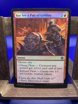 ✨MTG You See a Pair of Goblins Foil Forgotten Realms - Magic Gathering MTG AFR - Image 1