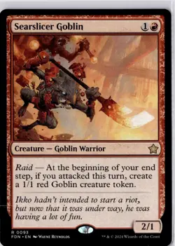 Searslicer Goblin Foundations Regular NM R 0093 - Image 1