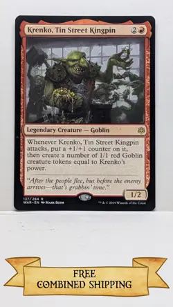 Krenko, Tin Street Kingpin War of the Spark Regular - Image 1