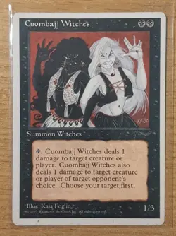 1995 MAGIC THE GATHERING CHRONICLES CUOMBAJJ WITCHES TD25 - Image 1