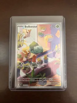 Pokemon TCG Stellar Crown Bulbasaur Holo Rare Card 143/142 Sv07 - Image 1