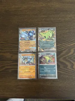 Lucario EX 051/131 Tyranitar 064/131 Prismatic Evolutions Stamped Promo Pokemon - Image 2