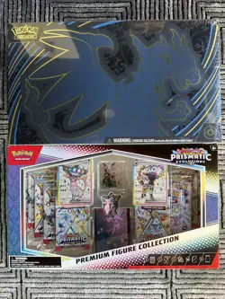 Lot 2 Pokemon Mega Charizard X ex UPC & Prismatic Evolutions Figure Collection - Image 1