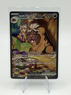 Pokemon TCG Arven's Mabosstiff EX #235/182 Sv10: Destined Rivals SAR - Image 1